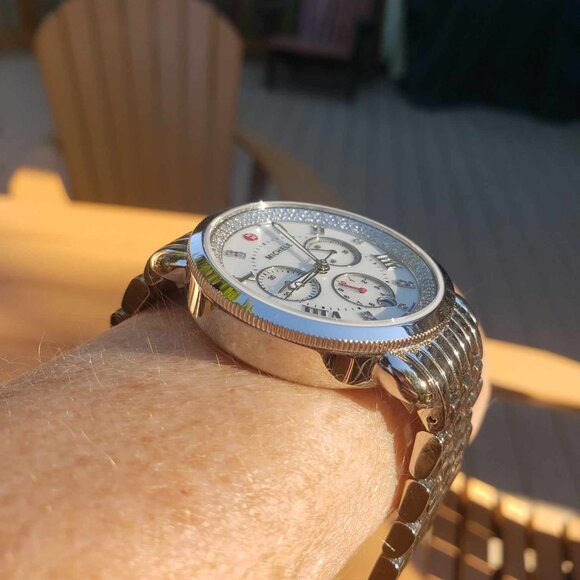 ***SOLD***  Beautiful LIKE NEW Michele Sport Sail Diamond Watch*** - Picture 9 of 9